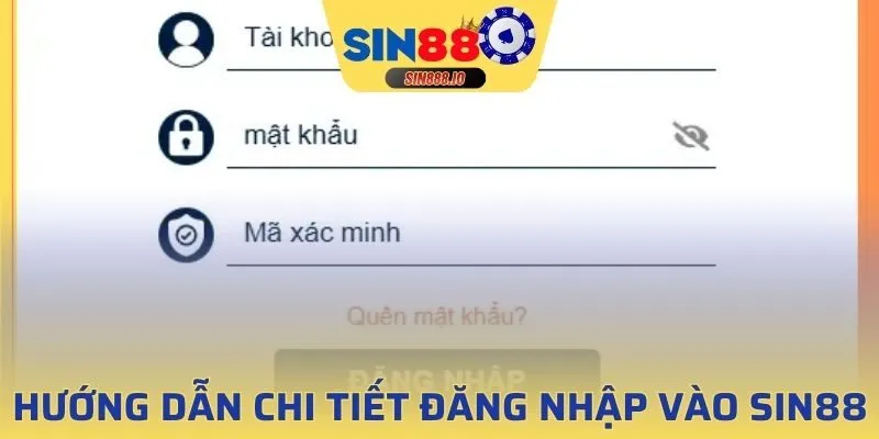 Quá trình đăng nhập SIN88 đơn giản chỉ 3 bước